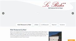 Desktop Screenshot of lerider.fr